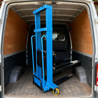 Chariot élévateur électrique portable de 1,6 m de hauteur de levage, 1T - Systèmes hydrauliques haute performance, roues en PU, moteur 750W pour la logistique d'entrepôt