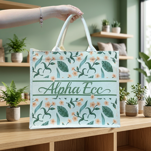 Wholesale Custom Printed Letter Large Eco-Friendly Jute Tote Bags Vietnam Hand Length Handle Zipper Closure Bags Shopping - Product Image 3