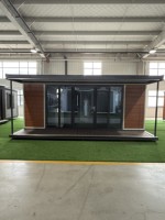 Maison conteneur préfabriquée moderne, mobile, extensible, de haute qualité, pliable, à double aile, 40FT 20FT
