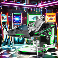 Simulador de Vuelo de Avión VR Profesional para Interiores, Máquina de Juegos de Arcade con Construcción Metálica para Centros Comerciales y Aeropuertos