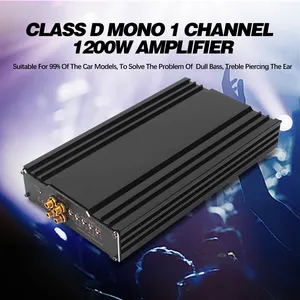 Car Amplifier Audio Korean Mono Block 1200w Class D Car Audio Amplifier