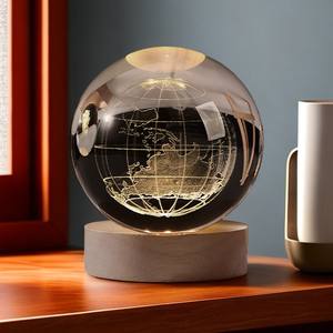 Boule de cristal du système solaire 3D avec base <span class=keywords><strong>en</strong></span> <span class=keywords><strong>bois</strong></span>, sphère de la planète de l'univers gravée - Product Image 4