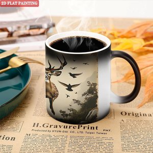 Matte Frosted <b>Ceramic</b> <b>Mug</b> 11oz Heat Activated Cup Living Room Decor - Product Image 5