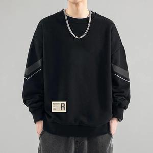 2025 Homme Col Rond Ample Haut de Qualité Livraison Rapide Maille Tricotée pour Adolescents Longs Sweats à Capuche Printemps et Automne - Product Image 6