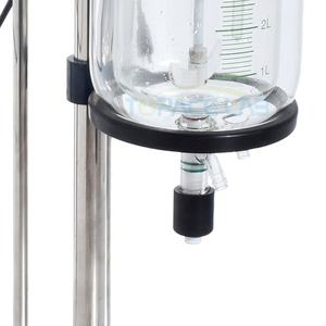 Topace-recipiente de reacción encamisado para escritorio, Reactor químico de vidrio de doble capa de 5L, 2L a 5L para decarboxilación - Product Image 6