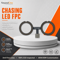Module d'éclairage LED FPC à double anneau, carte de circuit imprimé flexible pour éclairage d'appoint LED pour caméra de sécurité automobile