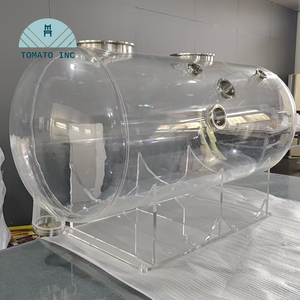 Brida de tubo de Lucite personalizada, mecanizado CNC y electroerosión por hilo para la fabricación de cámaras de experimentación industriales transparentes - Product Image 1