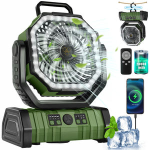 Rotatable Handheld Camping <b>Fan</b> <b>Remote</b> <b>Control</b> 20000mAh USB Rechargeable 4-Speed 3-Level LED Light Outdoor hight quality - Product Image 1