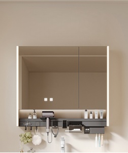 New bathroom cabinet combination ceramic integrated basin multi-functional <b>mirror</b> cabinet wash basin - Product Image 6