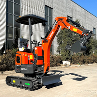 Vente flash : Mini-excavatrice KAISAN 1t 1,2 tonne, pelle hydraulique à chenilles, moteur diesel EPA, excavatrice d'occasion, fournisseur chinois