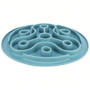 Alfombrilla de alimentación lenta para perros, azul, 28 cm, accesorio para tazón de comida para mascotas, antideslizante - Product Image 2