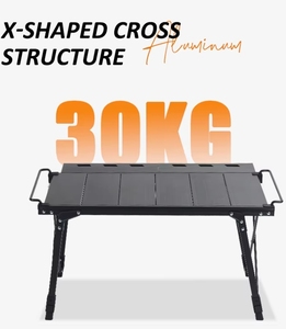 Nueva Mesa Plegable IGT Multifuncional Ligera para Picnic, Barbacoa, Mesa de Camping Extensible Combinable - Product Image 4