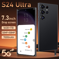 Smartphone Gaming Gaya Baru S24 Ultra 5G 16GB+1TB Layar HD 7.3 Inci Kamera 108MP Refresh Rate 120Hz Pengisian Cepat 65W