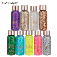 Gel scintillant pour le corps HANDAIYAN, gel fard à paupières chatoyant, gel à effet écailles de sirène, lotion pour le visage et le corps, maquillage pour scène et boîte de nuit, gel huileux pour le corps