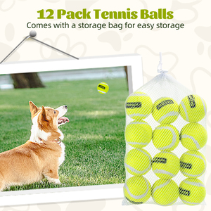 Nobleza 6 palline da Tennis in gomma naturale con palline da cane interattive in confezione, giocattoli da gioco per cani - Product Image 6