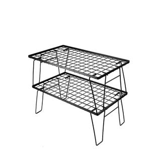 Étagères portables en acier allié robuste, meubles d'extérieur, ensemble de table et de chaises de pique-nique pour le camping et la cuisine, étagères de rangement - Product Image 1