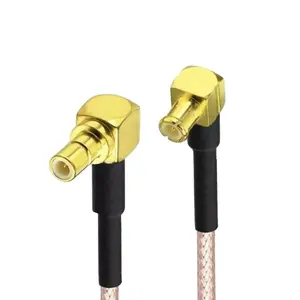 Hete Verkoop Rf Jumper Coaxiale Kabel Haakse Mcx Mannelijke Tot Crc9 Ts9 R/A Rg 1.13Mm 1.32Mm 1.37Mm Rg178