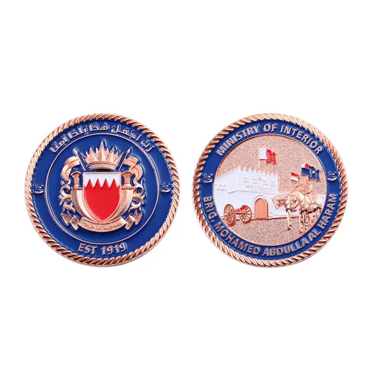 Die casting Custom metal stamped coins Zinc alloy 2D and 3D soft enamel to make logo copper challenge coins