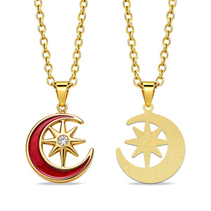 Fabrik preis Religiöse Halskette Benutzer definiertes Kreuz Pentagramm Stern Astrologie Anhänger Charme Kirche Souvenir Geschenke Verein Promos - Product Image 2