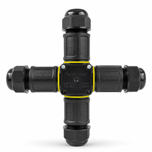 Conector Impermeable IP68 de 4 Vías con Bloque de Terminales de Conexión Rápida sin Tornillos de 2-5 Pines, Certificado ENEC CE para Conexión de Energía en Exteriores - Product Image 4