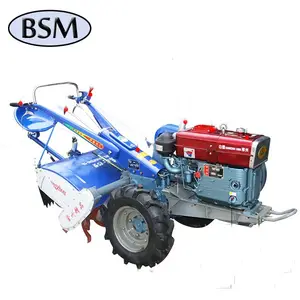 China agriculture mini hand tractor 18hp two wheel walking tractor to Zimbabwe Gana South Africa