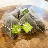 Sachets de thé en vrac biodégradables et écologiques personnalisés, en nylon, en maille PLA, en soie, en forme de triangle, en forme de pyramide, filtre à thé