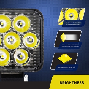 Focos Led de 2,5 pulgadas y 21W para <span class=keywords><strong>4x4</strong></span>, luz todoterreno, faro de trabajo, lámpara de punto, accesorios automotrices para coche para <span class=keywords><strong>Lada</strong></span>, camión, Jeep - Product Image 4