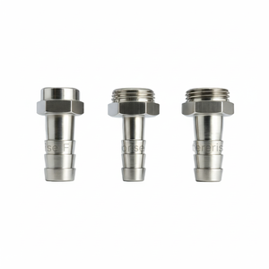 Adaptateur de tuyau mâle en acier inoxydable sur mesure, embout de tuyau, adaptateur à barbelure, raccord de tuyau métallique haute pression, service de raccordement - Product Image 1