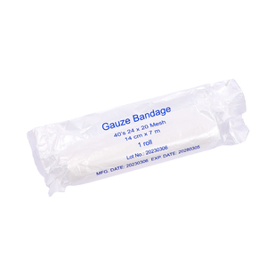 Venda de gasa médica quirúrgica desechable 100% algodón absorbente 10cmx10m, rollo de vendaje de gasa, consumibles médicos de infrarrojos lejanos - Product Image 2