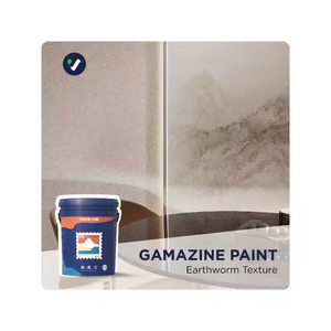 Peinture murale extérieure à base d'eau acrylique pure écologique Vanlei, revêtement liquide texturé Gamazine, effet décoratif puissant, pulvérisation - Product Image 1