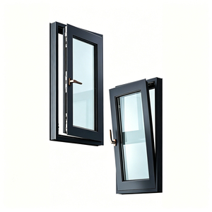 Offre Spéciale : Fenêtres et Portes en Aluminium Noir, Fenêtres à Battants et à Relevage, Fenêtres à Casement en Aluminium pour Maisons - Product Image 1