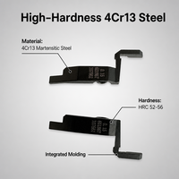 Haotewei Pince de serrage et mandrin réglables de type évidé Autowell Noir Personnalisable Matériau 4Cr13 Modèle 050K