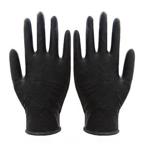 Guantes de Nitrilo Negros Industriales con Textura de Diamante, Protectores, Impermeables y Cómodos a Precio de Fabricante de China - Product Image 6