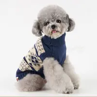 Fabrik Großhandel Hand Knit Puppy Pet Soft Warm Herbst Winter Kleidung Designer Hunde pullover