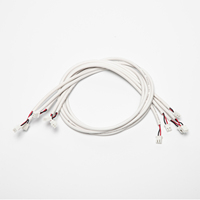 موصل JST XH أبيض بخطوة 2.54 مم مع عازل PVC أبيض 24AWG، سلك توصيل ثنائي الأطراف للإضاءة LED والمستشعرات والأجهزة الصغيرة