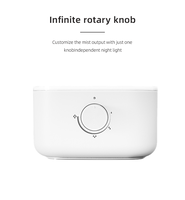 Nouveau design, humidificateur d'air ultrasonique à brume froide 4L, électrique, à remplissage par le haut, avec aromathérapie et bouton de commande, pour la maison, la chambre et le bureau