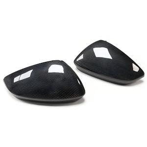 Coque de rétroviseur latéral en fibre de carbone 3K avec option d'assistance au changement de voie pour Audi A3 S3 RS3 8Y 2021+ LHD - Product Image 1