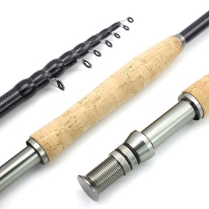 <span class=keywords><strong>Canne</strong></span> à <span class=keywords><strong>mouche</strong></span> télescopique portable en fibre de carbone avec poignée en bois <span class=keywords><strong>pour</strong></span> la pêche à la <span class=keywords><strong>mouche</strong></span> au bar et au <span class=keywords><strong>brochet</strong></span> 2,1m 2,4m 2,7m 3m - Product Image 4