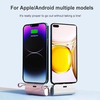 Batería Externa Ultra Delgada de 5000mAh con Carga Rápida de 10W, Diseño de Cápsula Portátil con Conector IOS, Mini Batería de Alta Capacidad