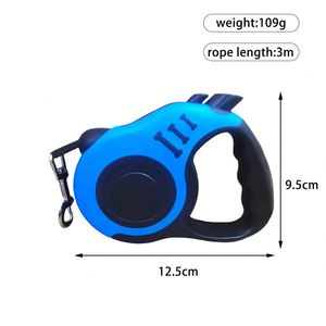 สายจูงสุนัขและแมวแบบยืดหดได้อัตโนมัติพร้อมสายจูงสุนัขยืดหดได้ดีไซน์ใหม่ - Product Image 6