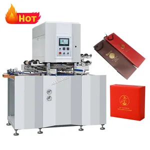 Automatische Kaart Papier Lederen Embossing Bronzing Logo Machine Elektrische Hardcover Goud Warmte Folie Stempelen Machine Voor Pakket