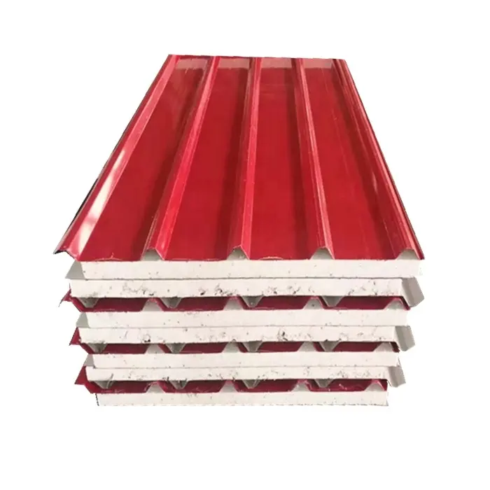 Màu Thép Cách Điện EPS Sandwich Panel Hội Đồng Quản Trị Cho Mái Nhà Và Tường