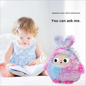 Jouet en peluche de Noël en coton PP super doux avec yeux LCD, dialogue vocal, compagnon littéraire pour enfants, cadeau, <span class=keywords><strong>robot</strong></span> intelligent IA - Product Image 4