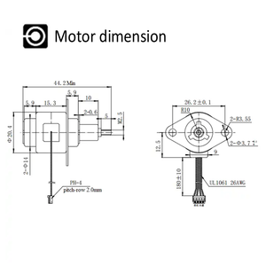 SAMSR Precio de Fábrica Alta Calidad 12V 20mm de Carrera 8mm Actuador Magnético Cativo con Caja de Engranajes Mini Motores Lineales - Product Image 2