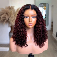 Perruque Lace Front Bouclée Pixie 99j en Cheveux Humains, Perruque Frontale HD Vierge à Cuticules Alignées, Densité 200, Cheveux Humains Vierges Bruts Cambodgiens