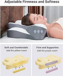 Bantal serviks bantal busa memori untuk nyeri leher, bantal penopang leher ortopedi ergonomis untuk sisi - Product Image 3