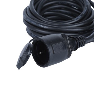 Electrical Plug 3 Core PVC <b>Cable</b> IP44 <b>Waterproof</b> With Cover For Outdoor Use - Product Image 4