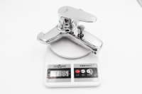 Mitigeur thermostatique mural ITALOMIX pour bain et douche, corps en alliage de zinc poli argenté, poignée unique, robinet de baignoire eau chaude et froide