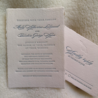 Tarjeta de Invitación de Boda Personalizada con Relieve Exquisito, Papel Hecho a Mano con Borde Decorativo para Invitaciones de Ceremonia de Matrimonio y Fiesta de Compromiso