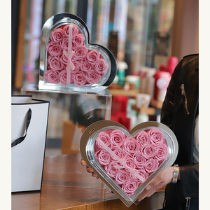 Vendita calda acrilico a forma di cuore scatola a specchio rose conservate per san valentino e festa della mamma decorazioni per la casa e regali per la ragazza - Product Image 2